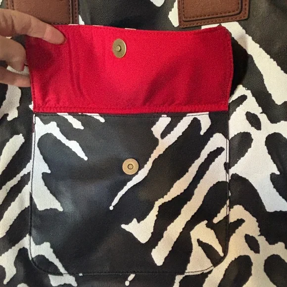 Diane von Furstenberg (DVF) Zebra Print Travel Tote - Picture 4 of 6